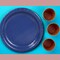 24 Count Navy 7 Inch Solid Color Paper Plates for Classic Party Snacks